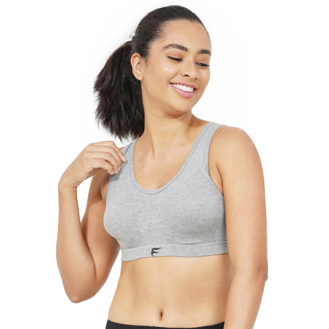 Non-Padded Non-Wired Full Coverage Sports Bra