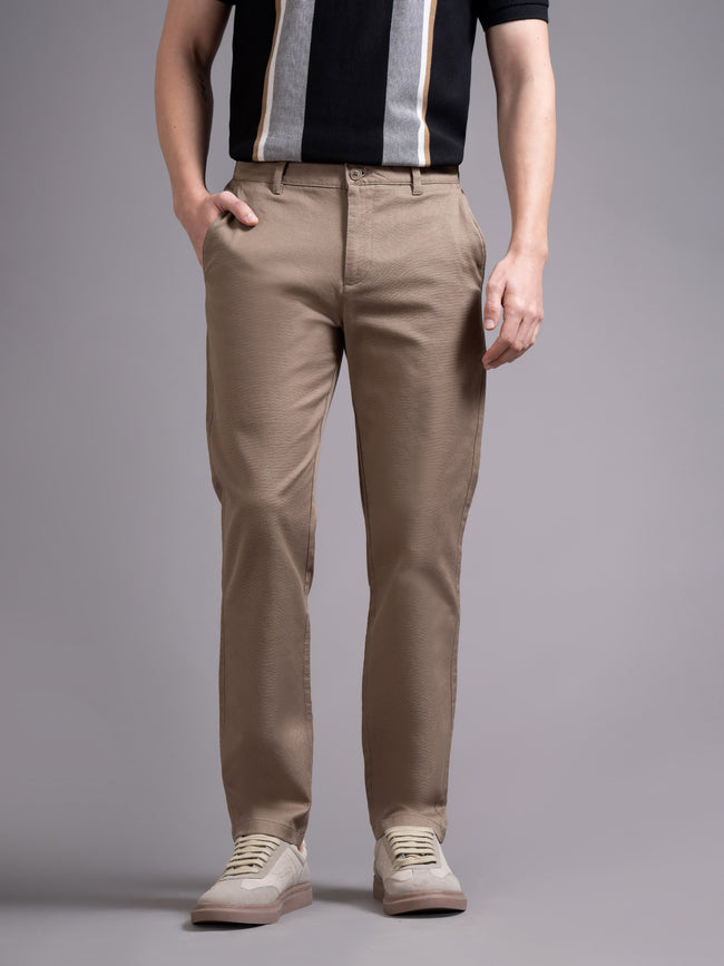 Men Brown Smart Slim Fit Chinos