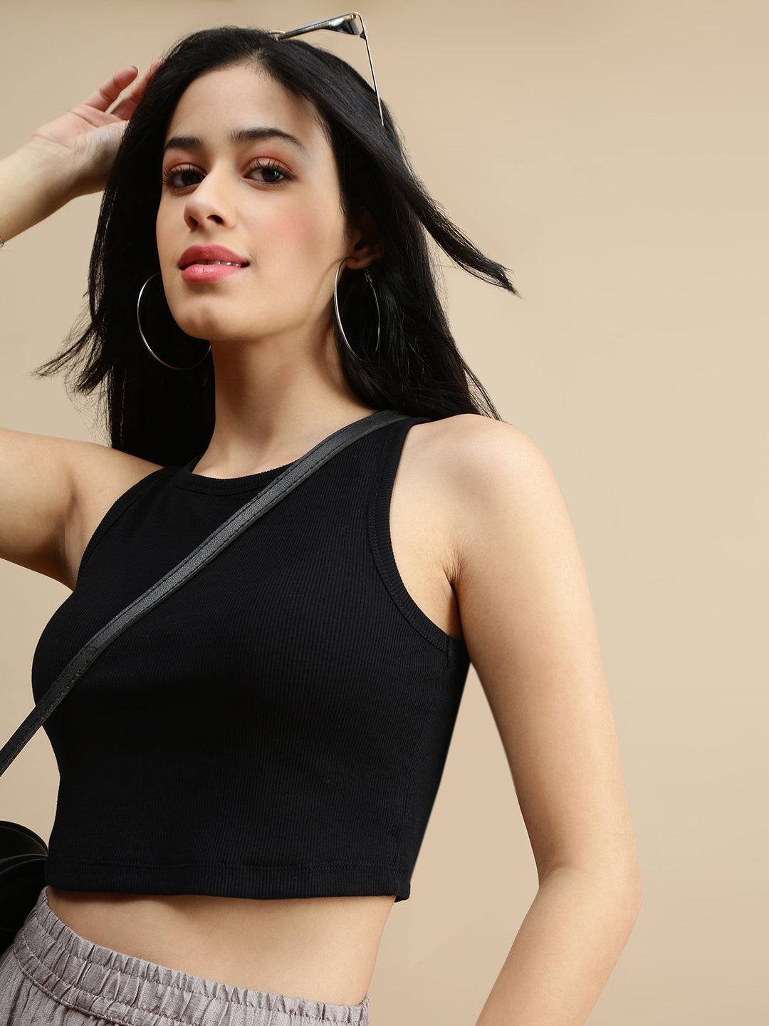 Women Black Casual Top