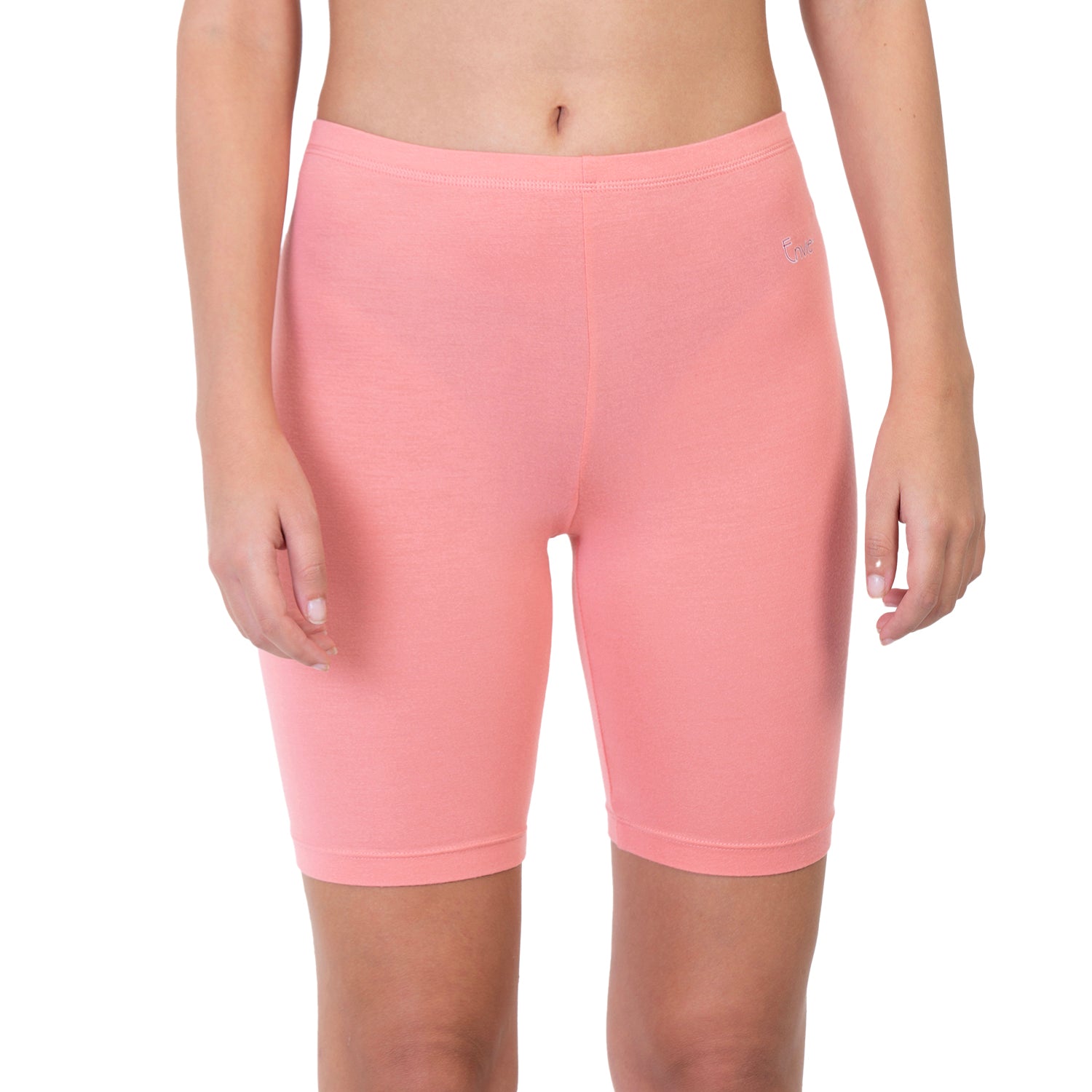 Women Pink Thigh Length Cycling Shorts