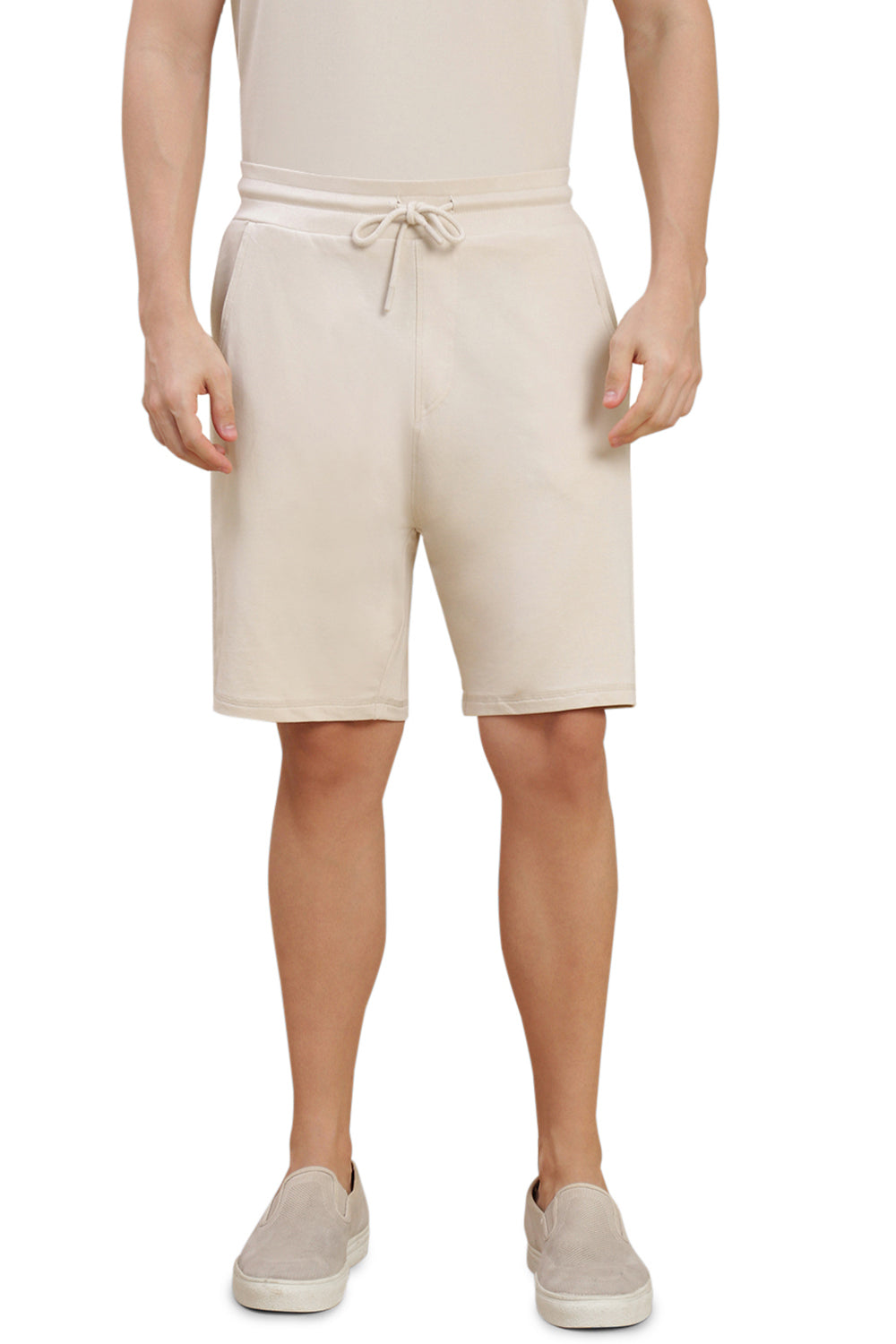 Men Beige Singlet Comfort T-Shirt