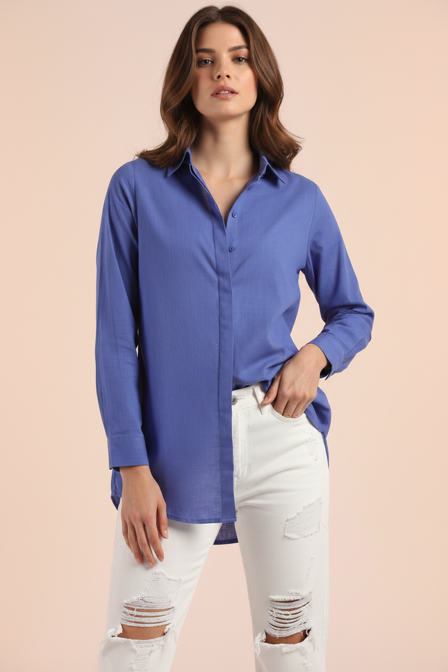 Women Cotton Oversized Shirt