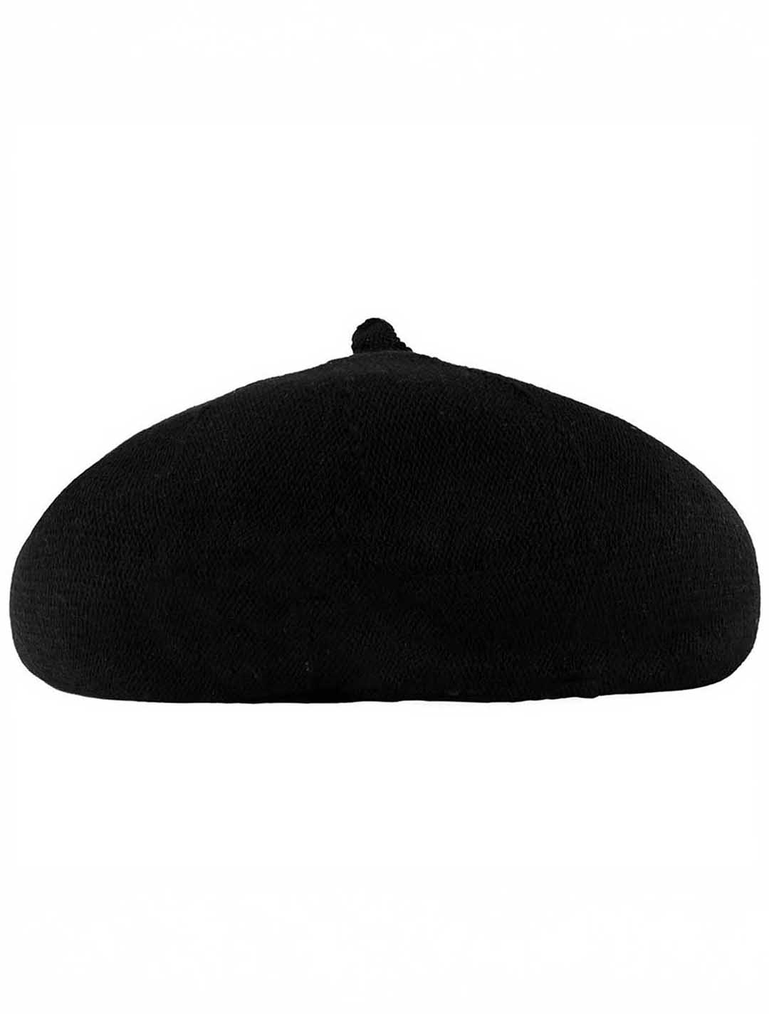 Black Wool Beret