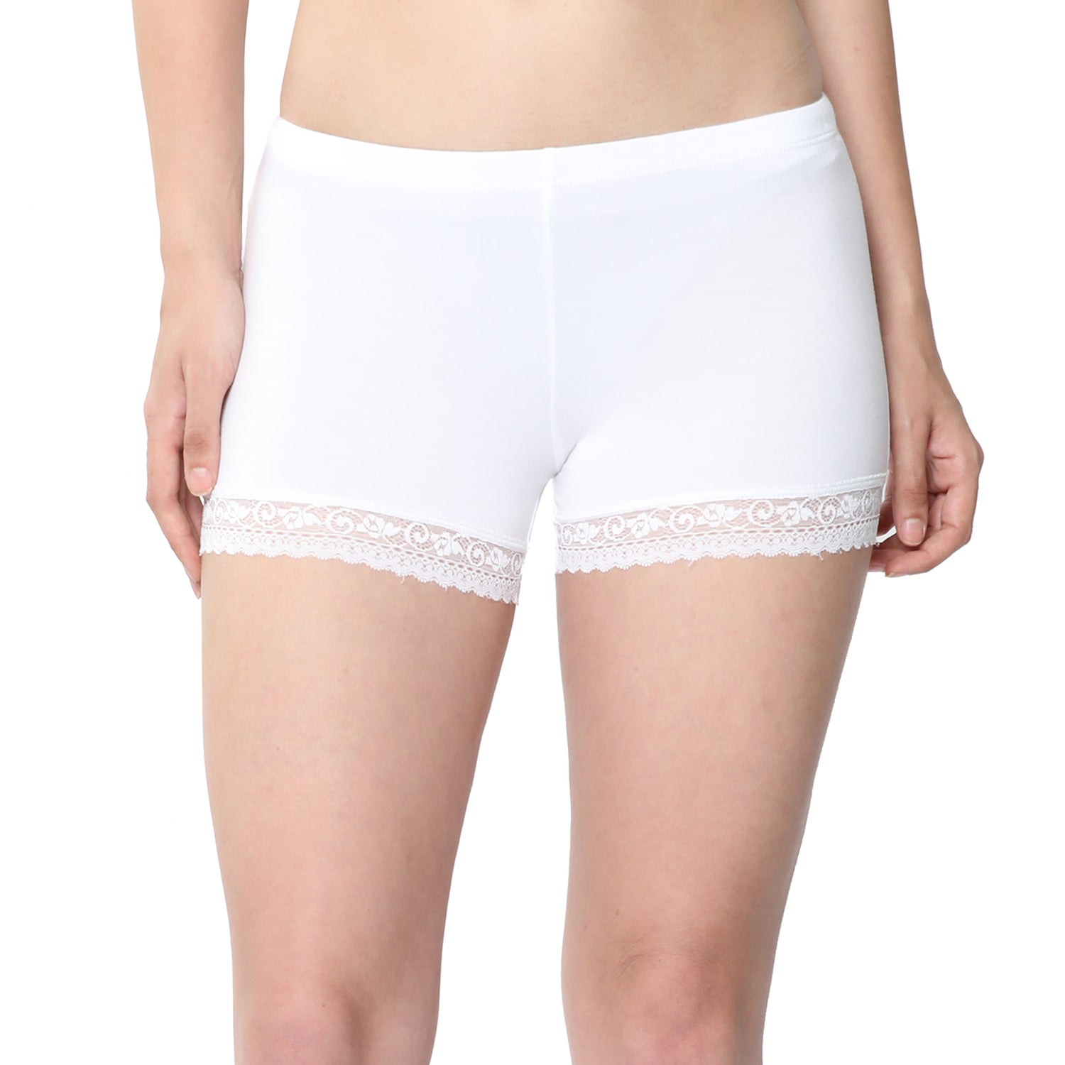 Women White Ultralight Hot Shorts