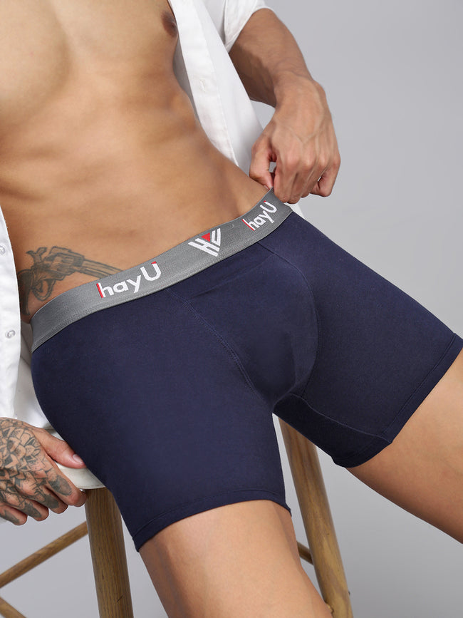 Men Cotton Elastane Boxer Briefs