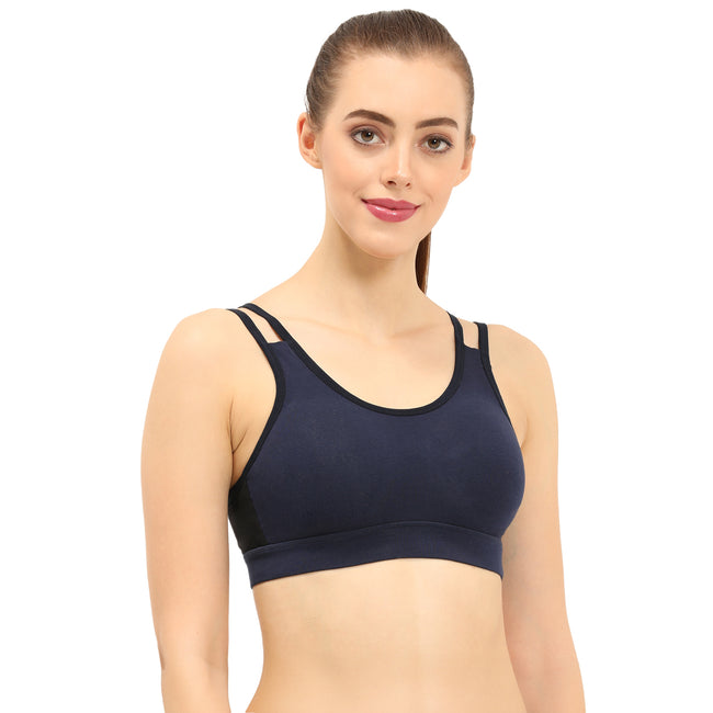 Padded Non-Wired Full Coverage Sports Bra