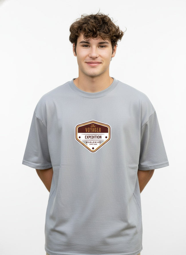 Men Oversized Cotton Printed T-Shirt