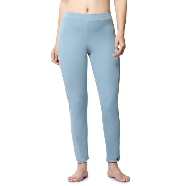 Women Blue Ankle Length Yoga Pant