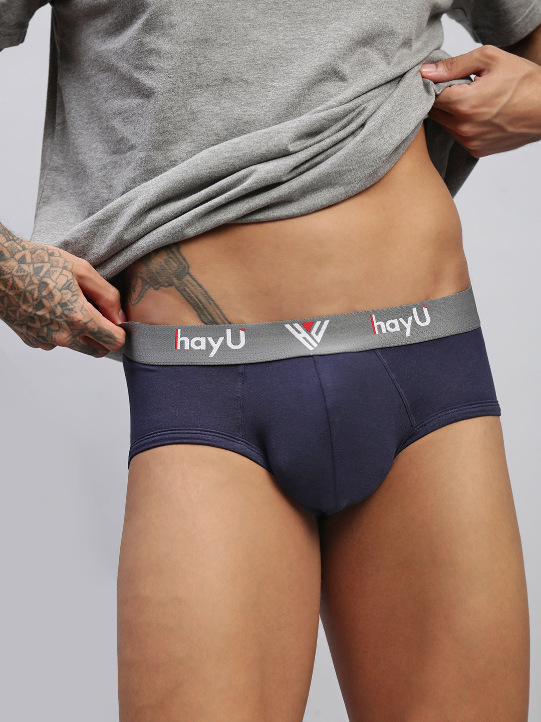 Men Pack of 2 Cotton Elastane Briefs