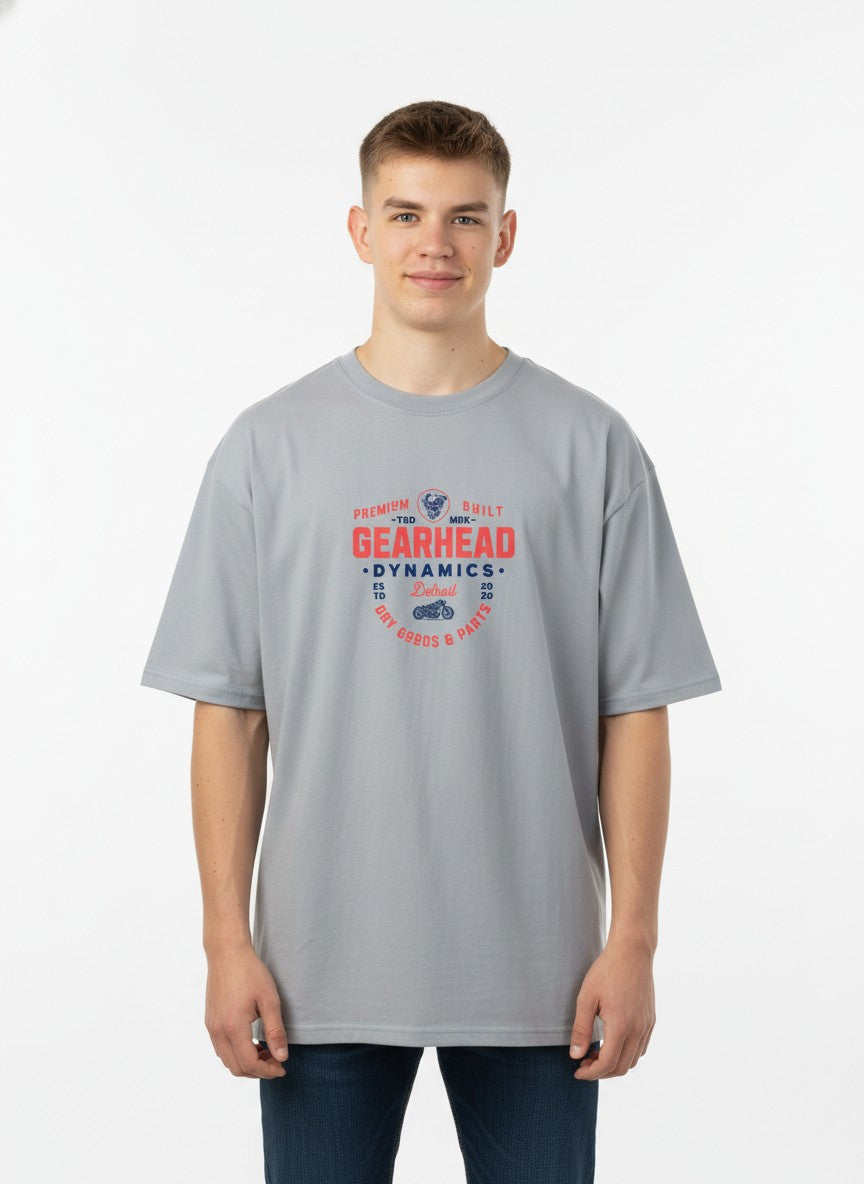 Men Oversized Cotton Printed T-Shirt