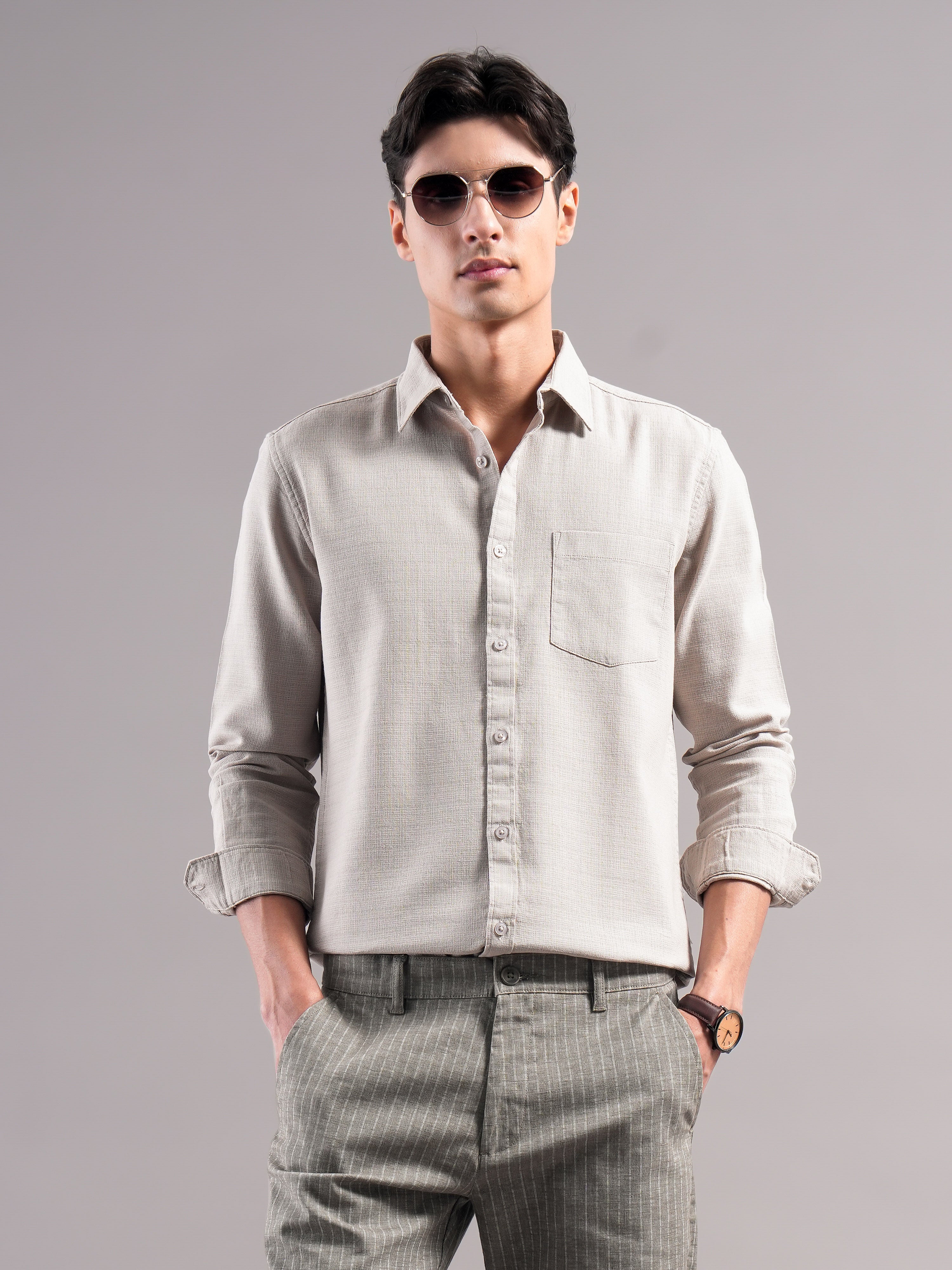 Men Organic Cotton Solid Shirts