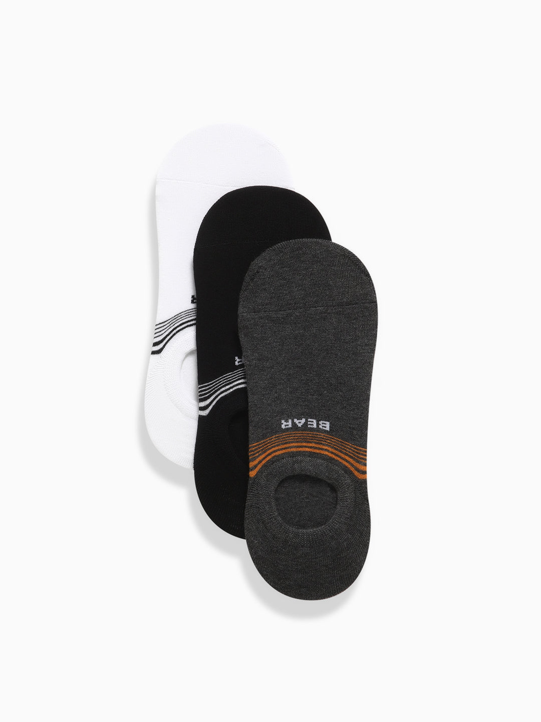 Men Multicolor Shoeliner Socks_Pack Of 3