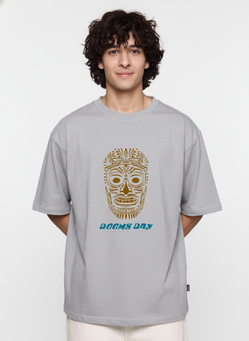 Men Oversized Cotton Tribal T-Shirt