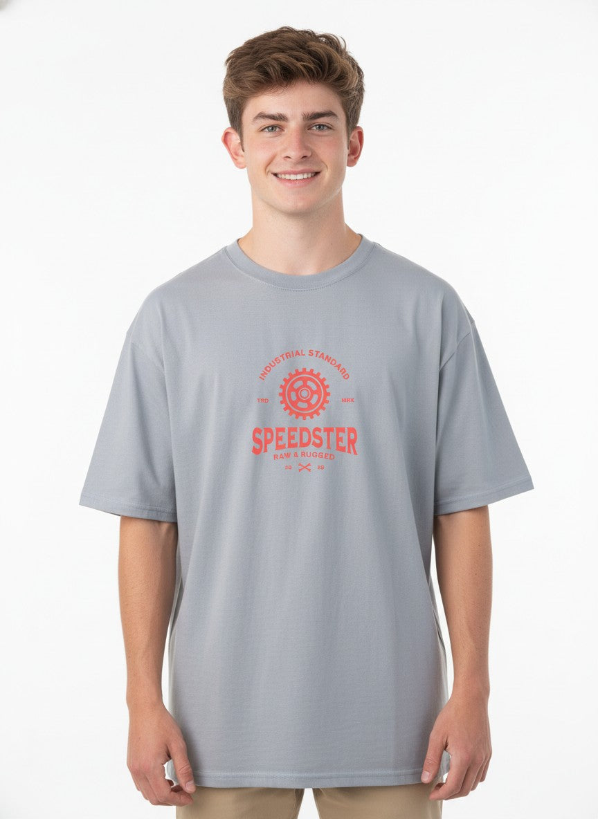 Men Oversized Cotton Printed T-Shirt
