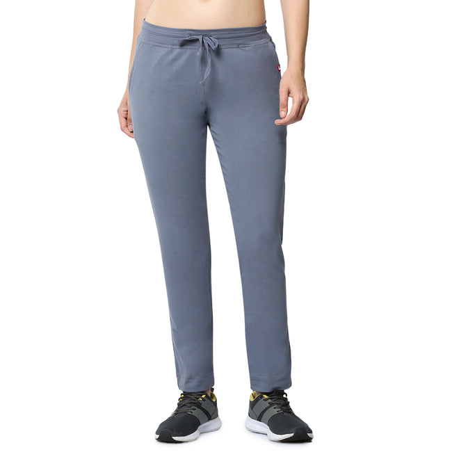 Women Grey Ankle Length Track Pant