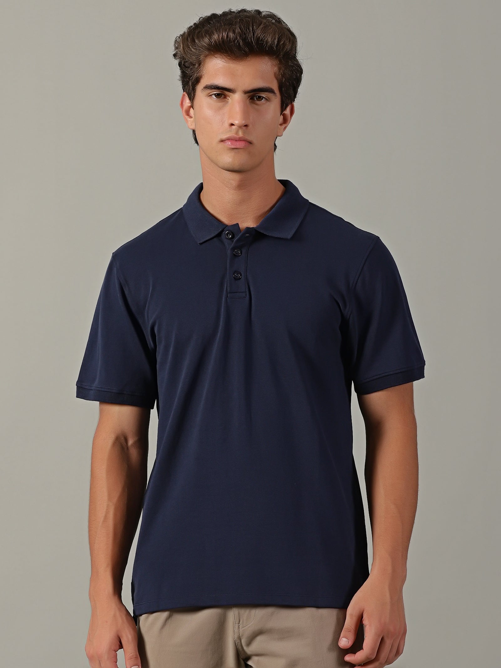 Men Navy Regular Fit T-Shirt