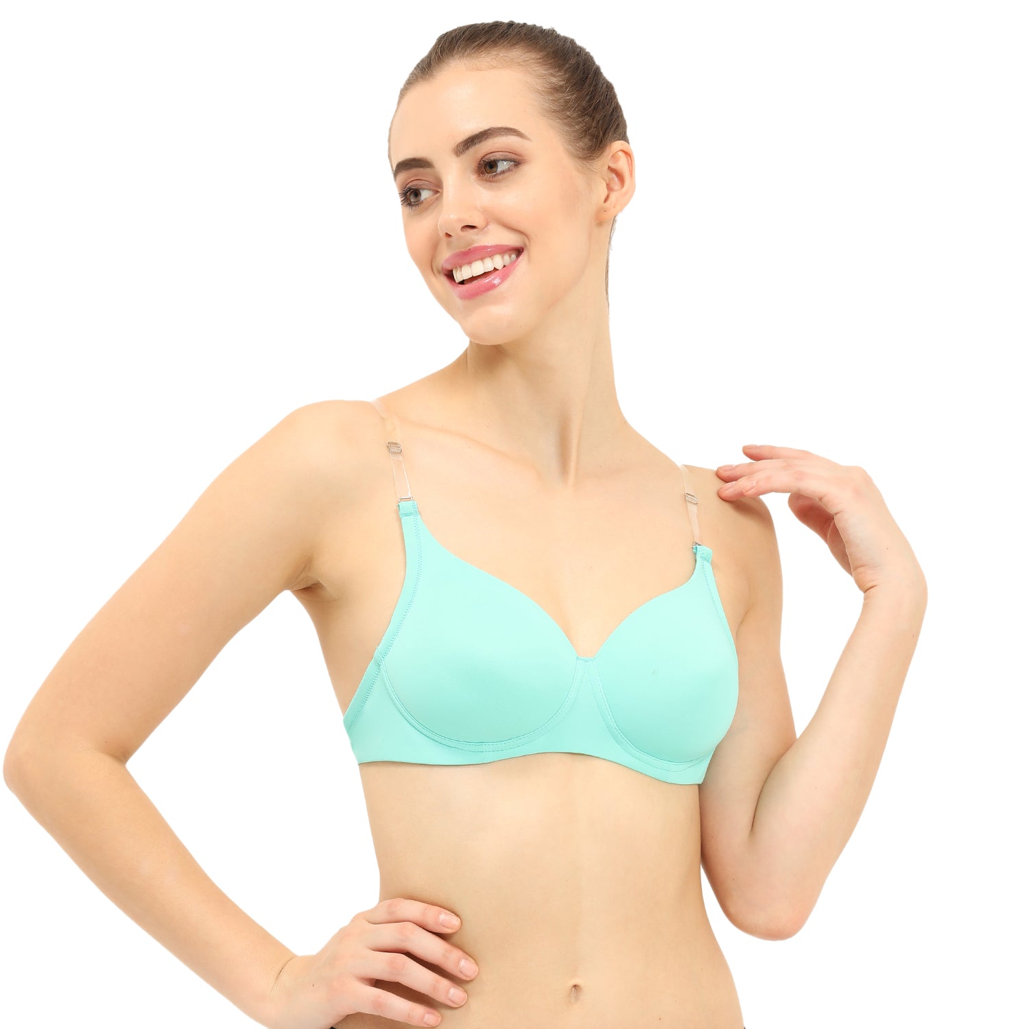 Padded Non-Wired 3/4th Coverage Backless Bra
