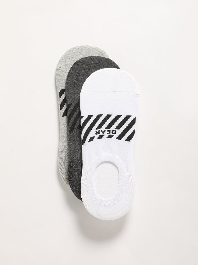 Men Pack of 3 Striped Ankle Length Socks