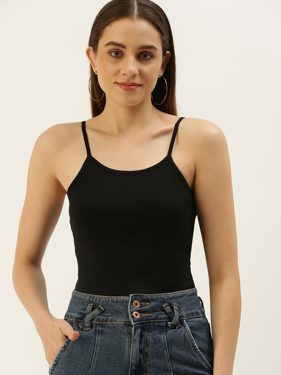 Women Black Inner wear Top