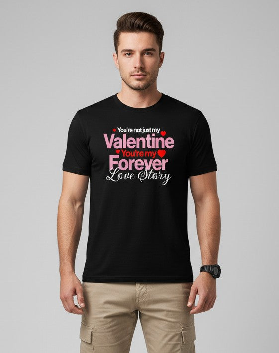 Men Printed Black Cotton Tshirt