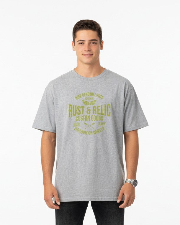 Men Oversized Cotton Printed T-Shirt