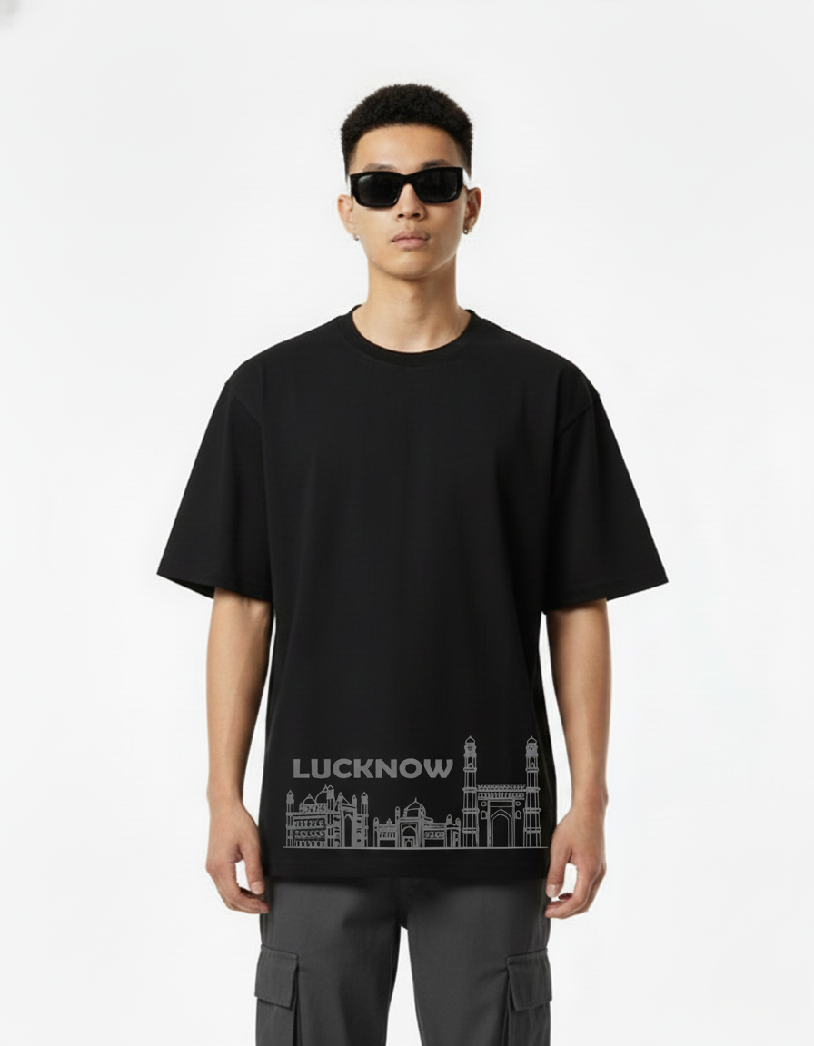 Men Printed Cotton Oversized T-Shirt