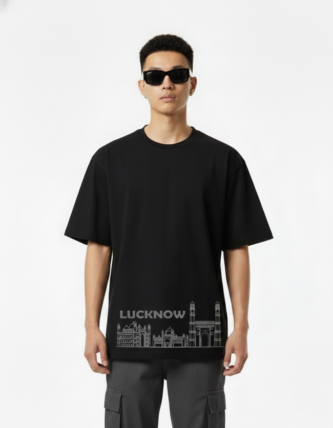 Men Printed Cotton Oversized T-Shirt