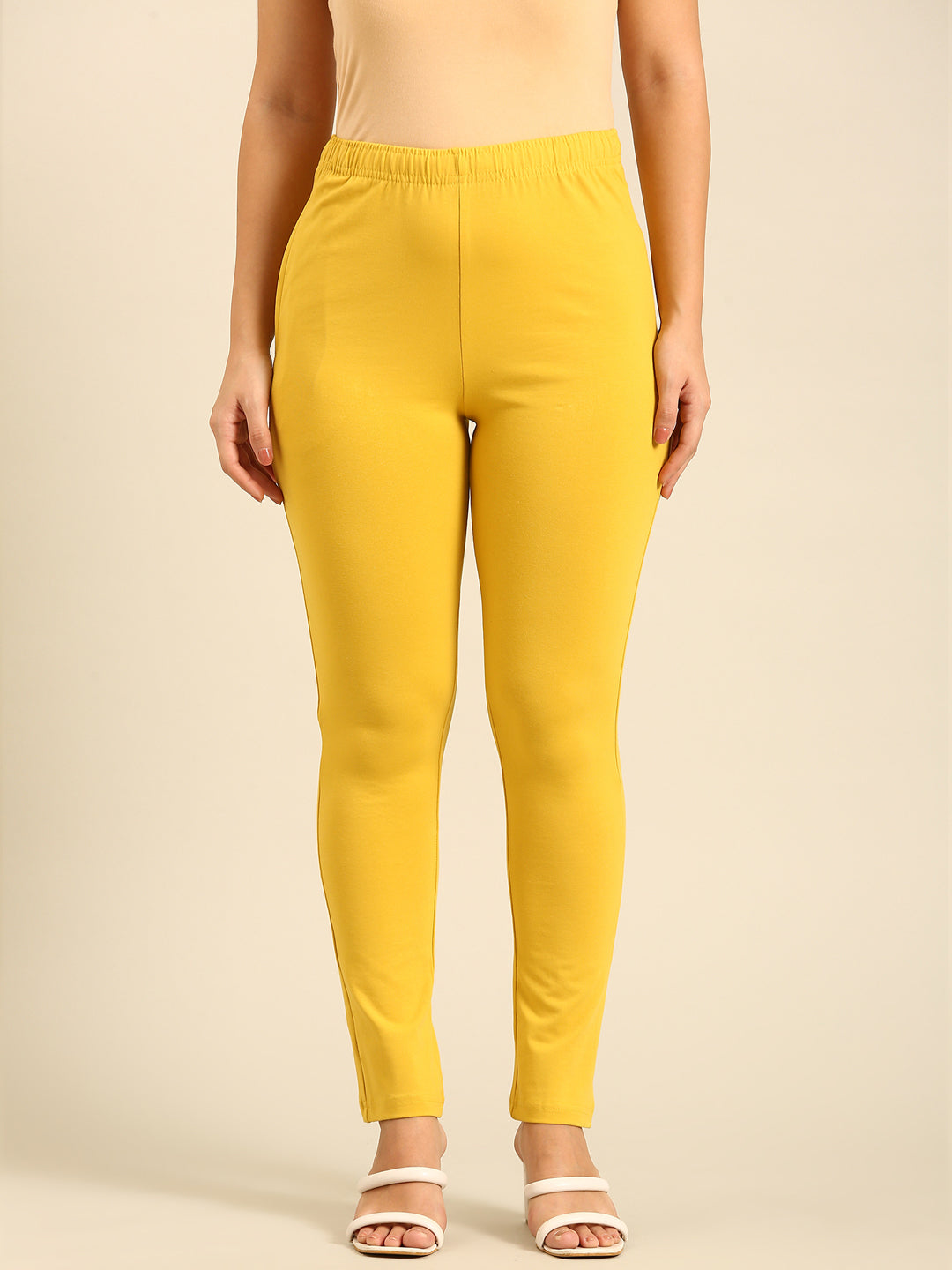 Women Yellow Casual Pants