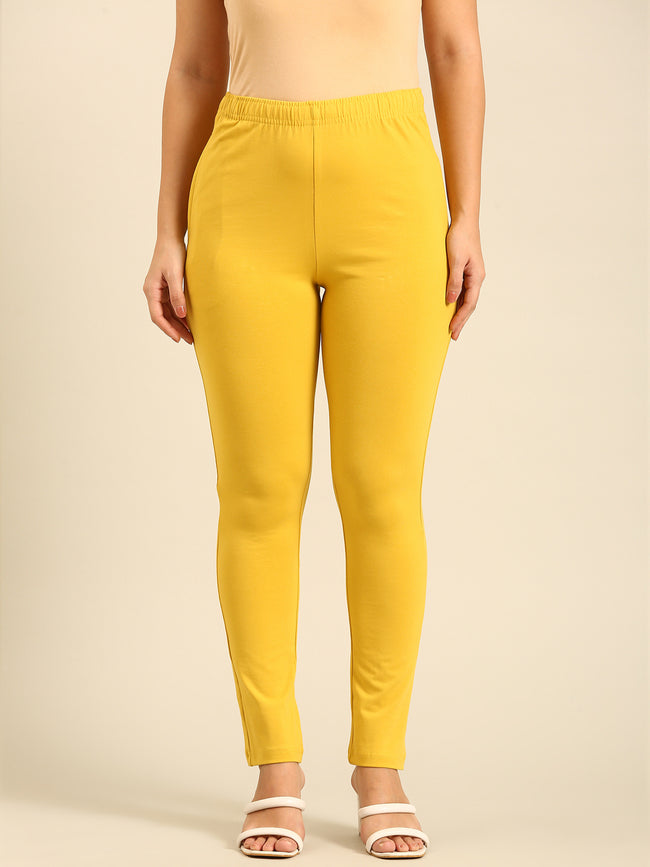 Women Yellow Casual Pants