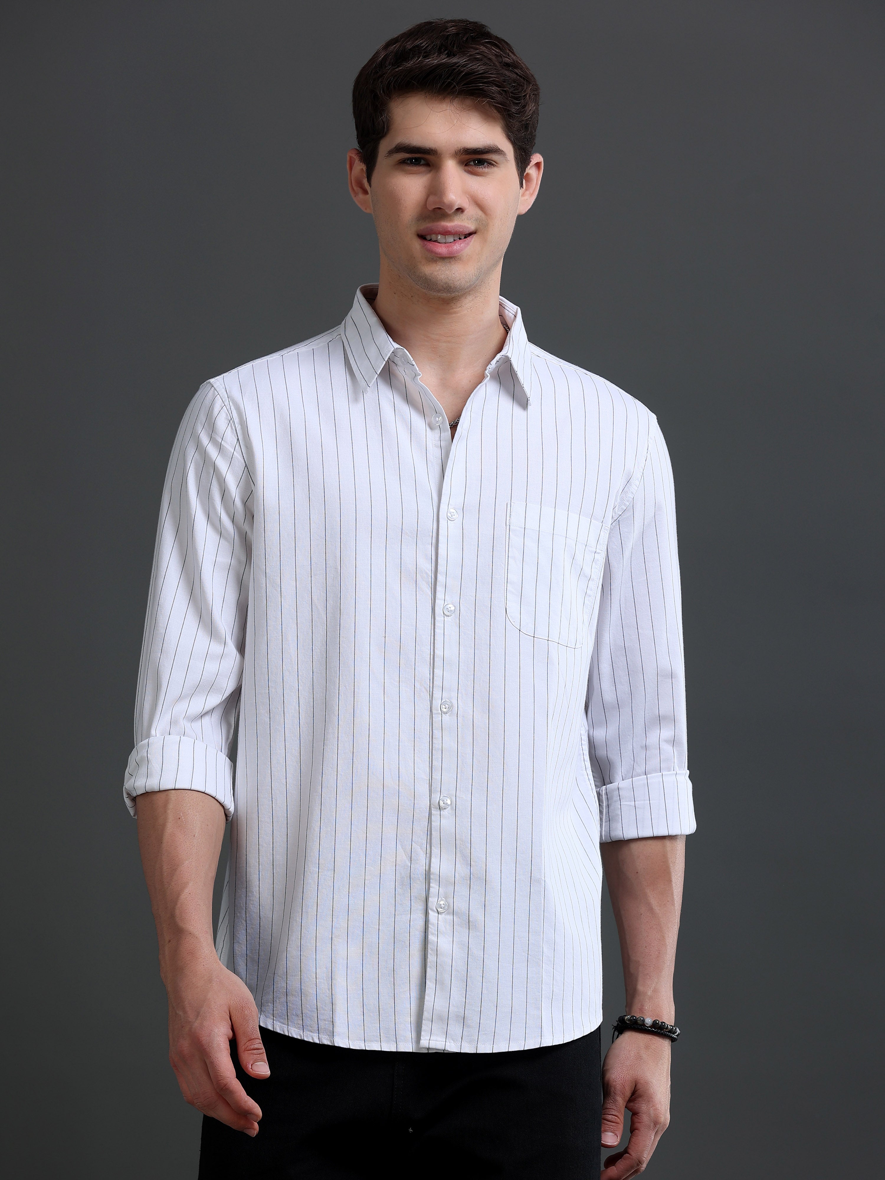 Men White Oxford Shirt