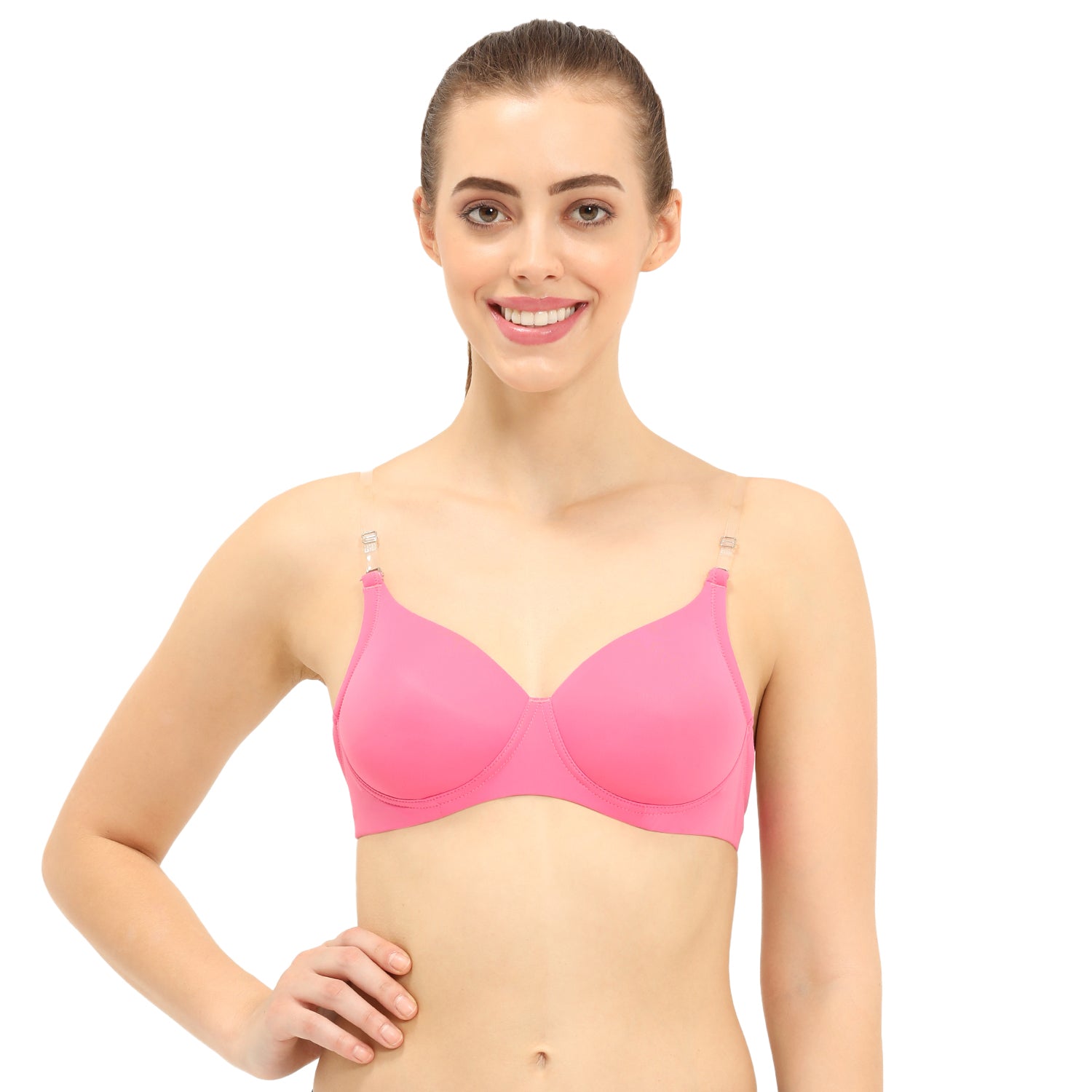 Padded Non-Wired 3/4th Coverage Backless Bra