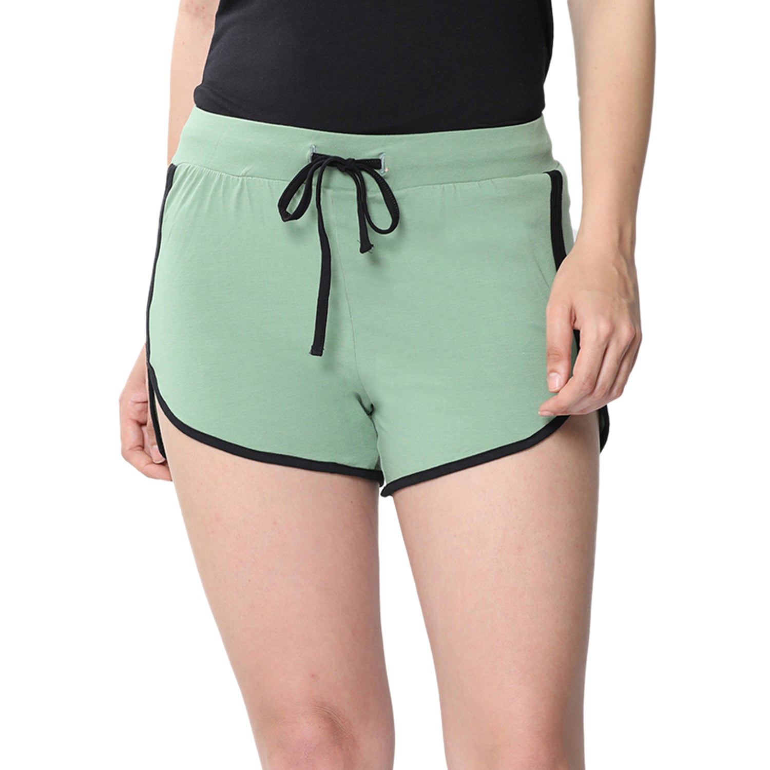 Women Relaxed Fit Dolphin Shorts