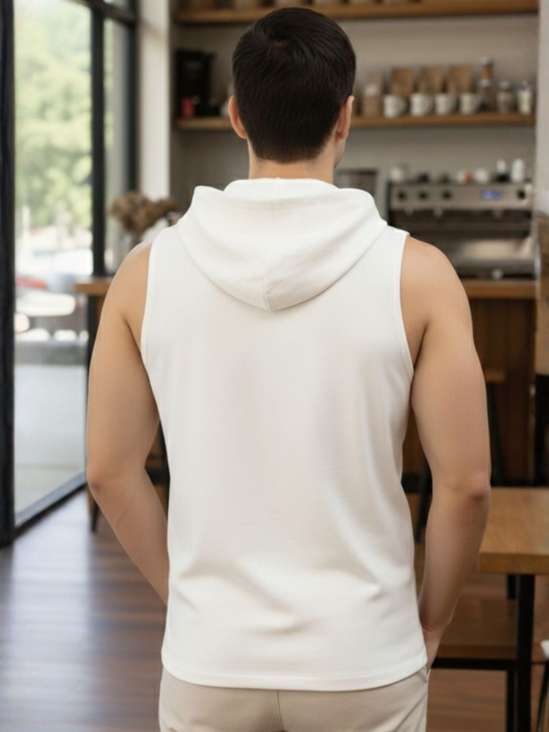 Men White & Purple Gym T-Shirt Vest Pack of 2