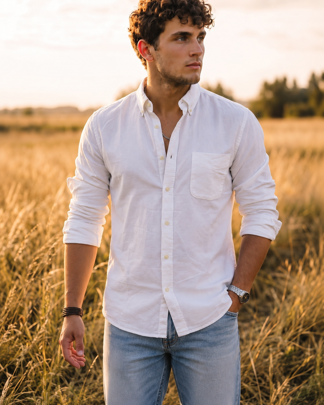Men White Regular Shirt