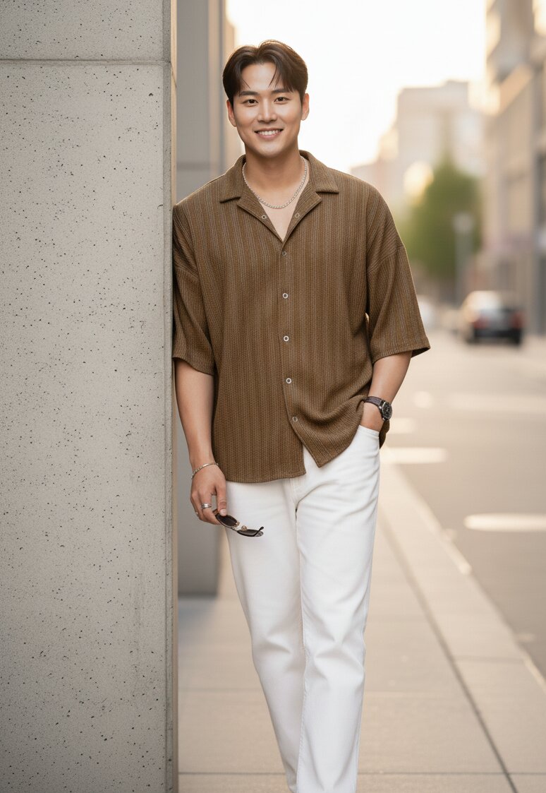 Men Beige Casual Shirt
