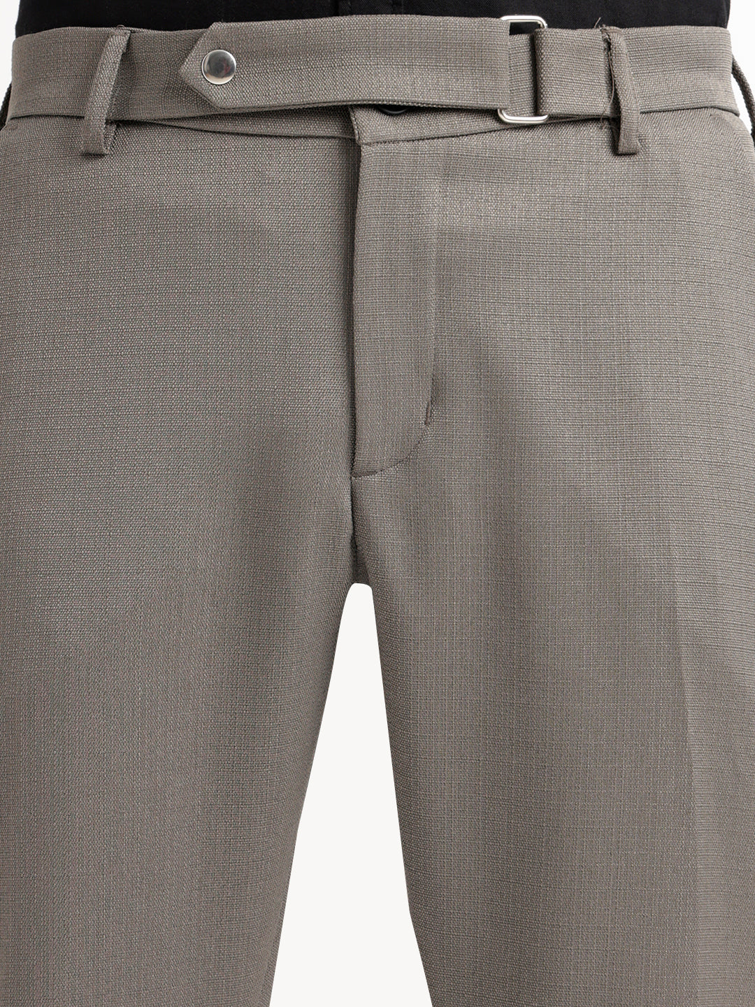 Men Textured  Slim Fit Trousers
