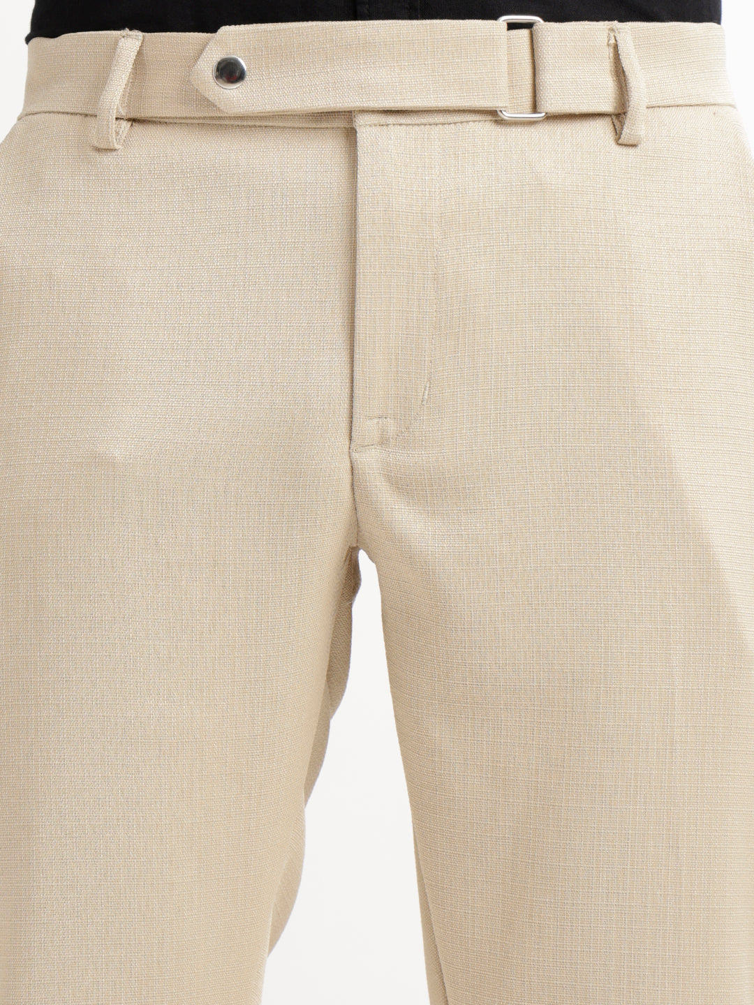 Men Textured  Slim Fit Trousers