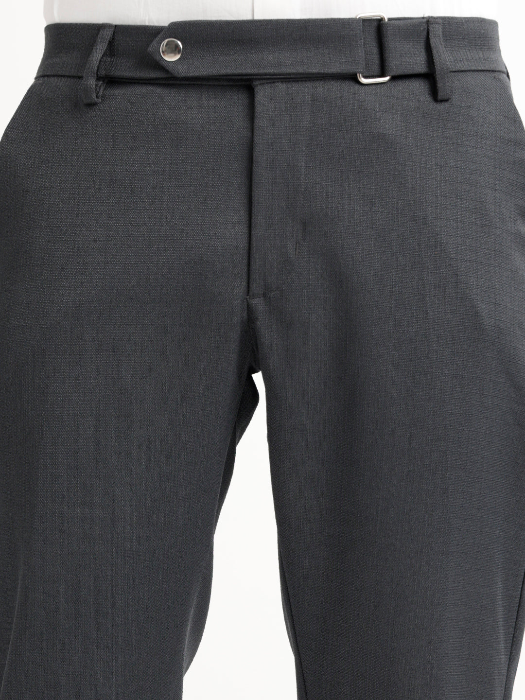 Men Textured  Slim Fit Trousers