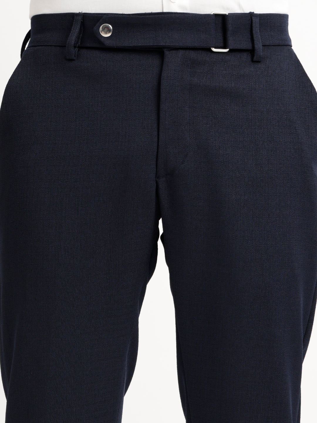 Men Textured  Slim Fit Trousers