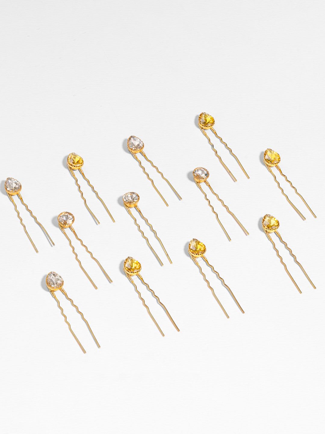 Multi Crystal Pins - Set of 12
