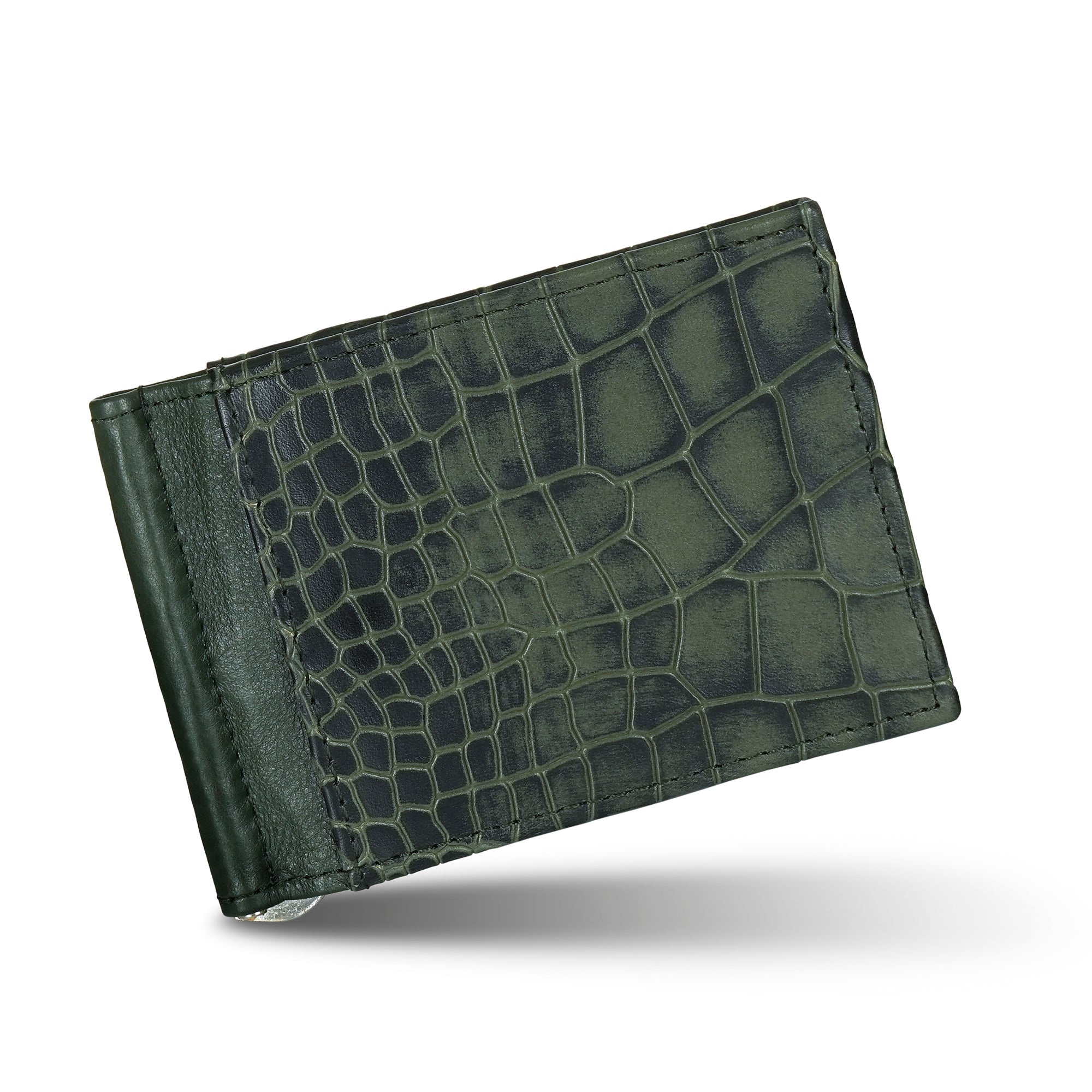 Green Gator Bifold Men Wallet