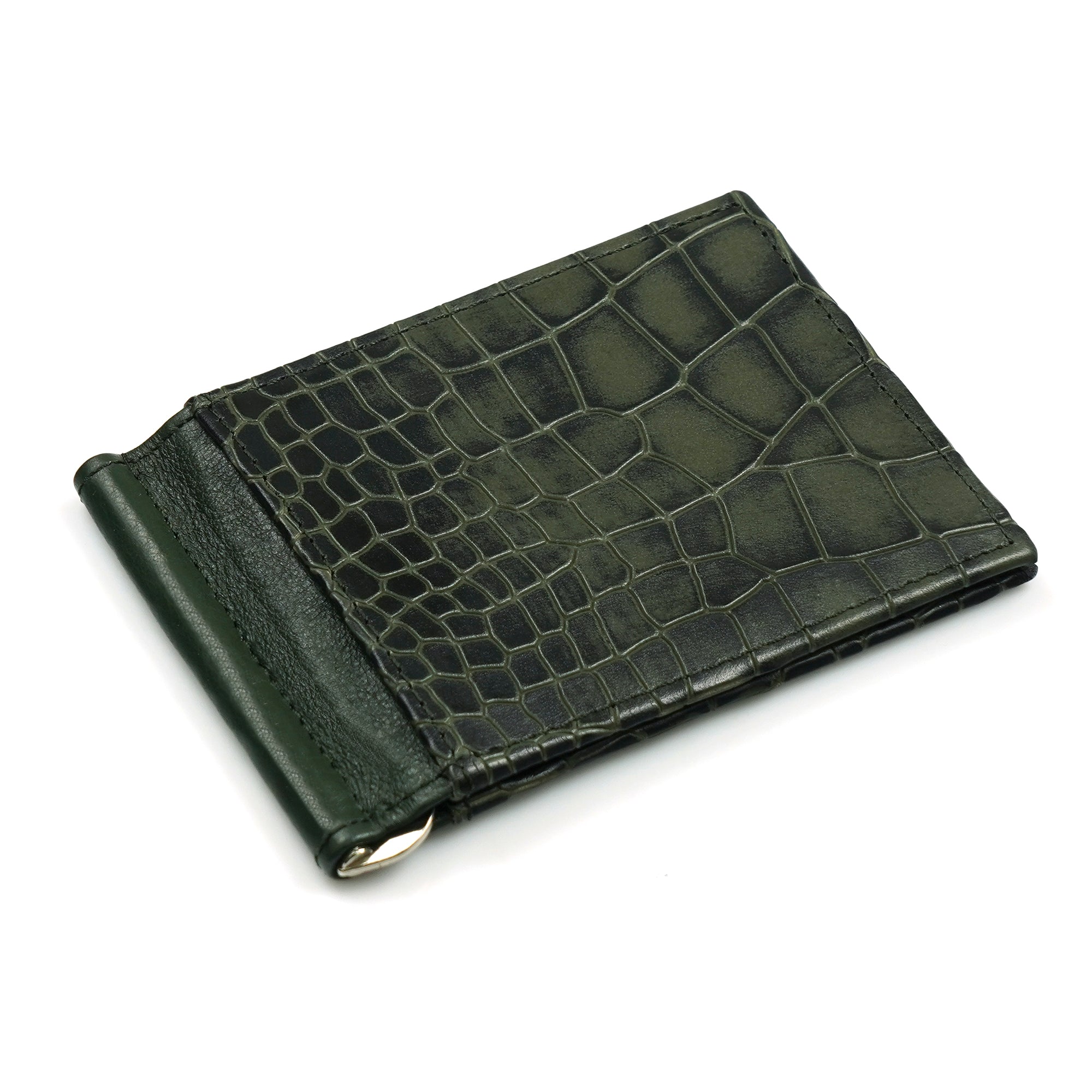 Green Gator Bifold Men Wallet
