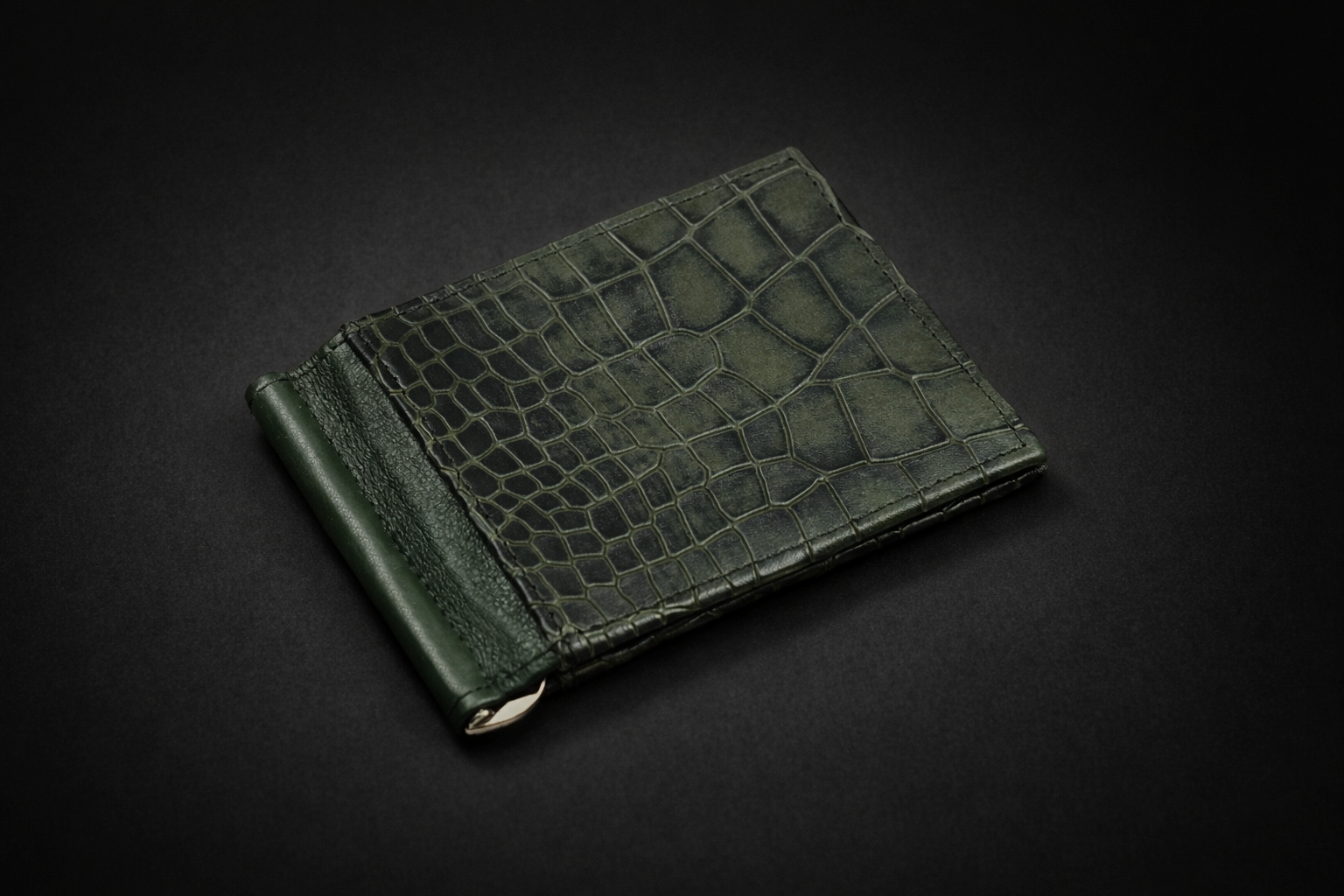 Green Gator Bifold Men Wallet