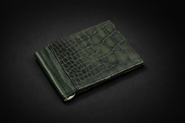 Green Gator Bifold Men Wallet