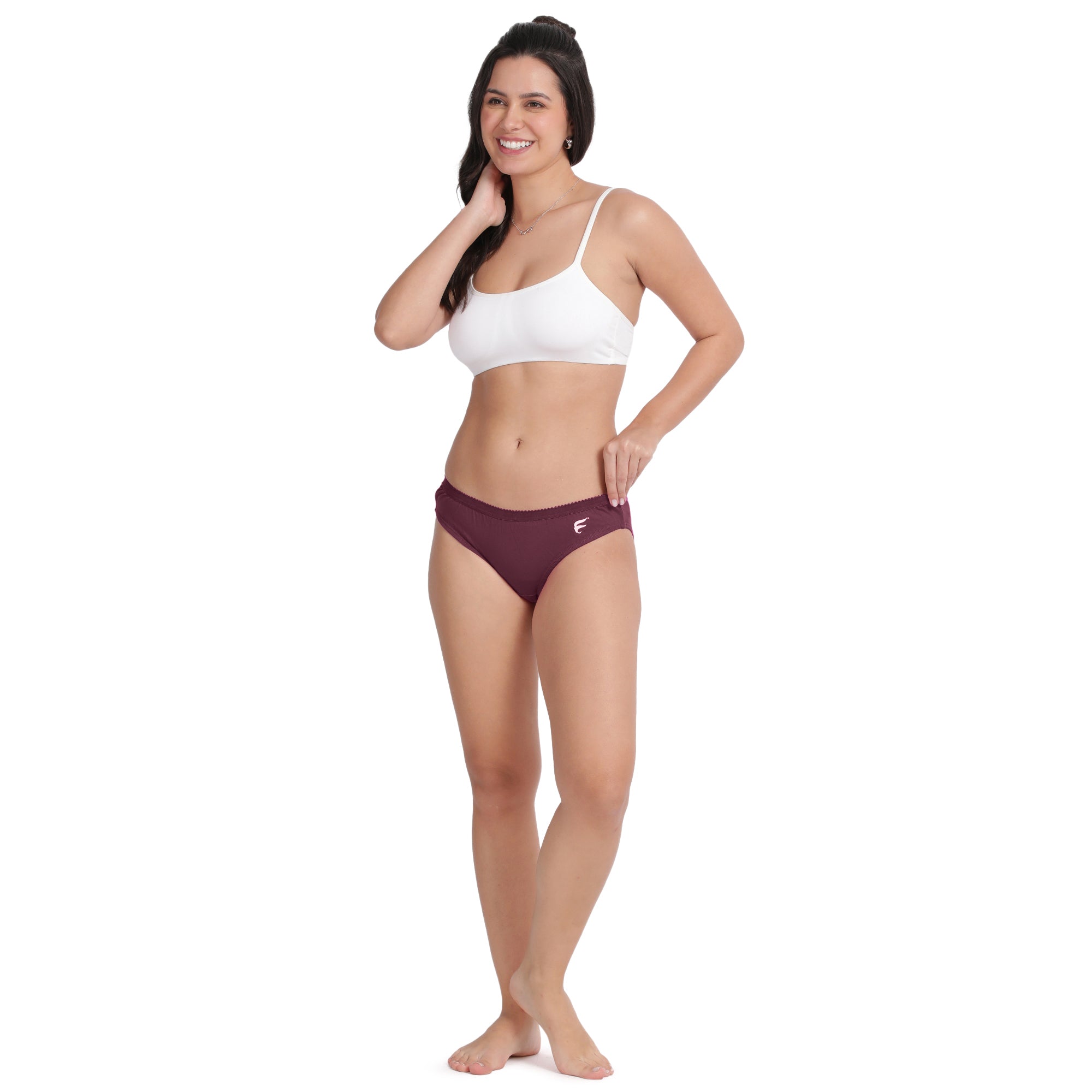 Low Rise Half Coverage Bikini Pack Of 3