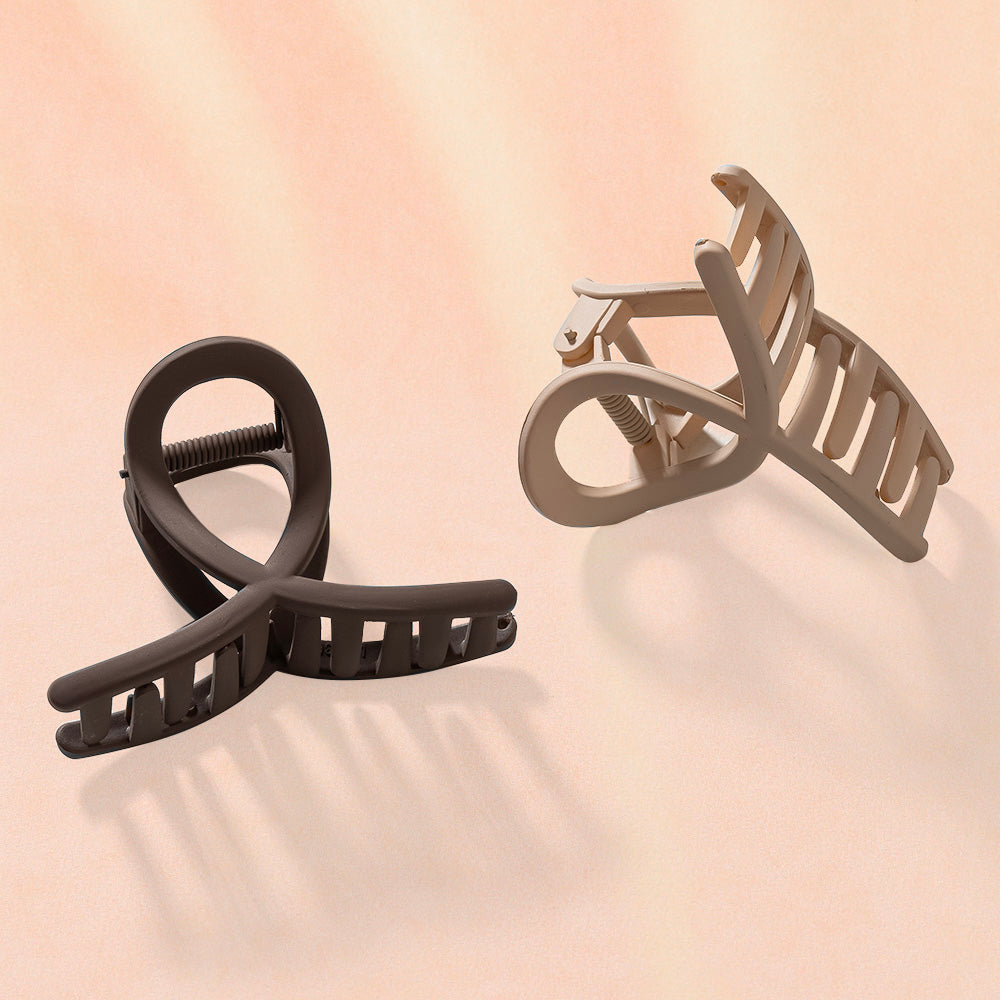 Multi Hair Claw Clips Set of 2
