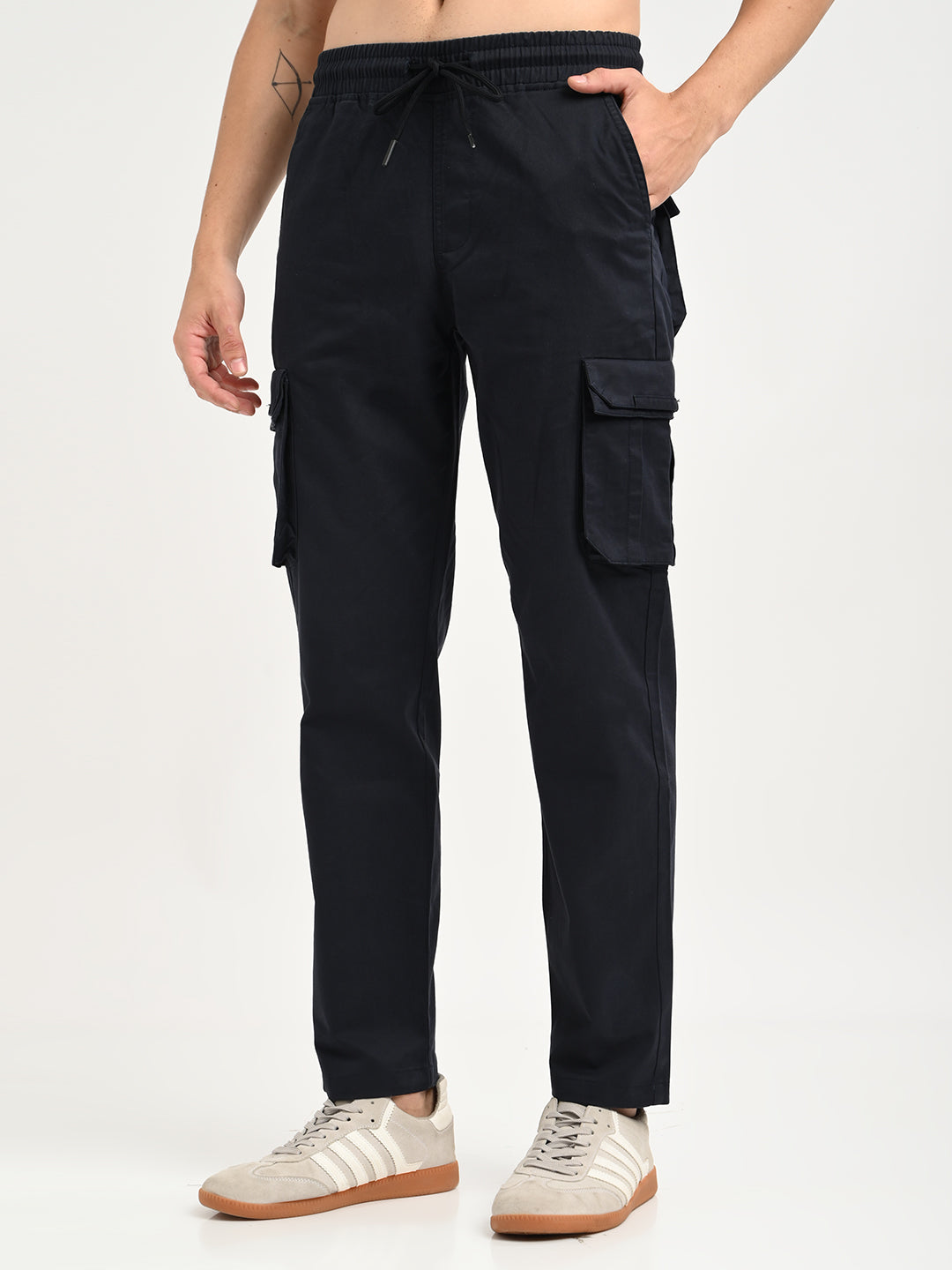 Men Cotton Cargo Trousers