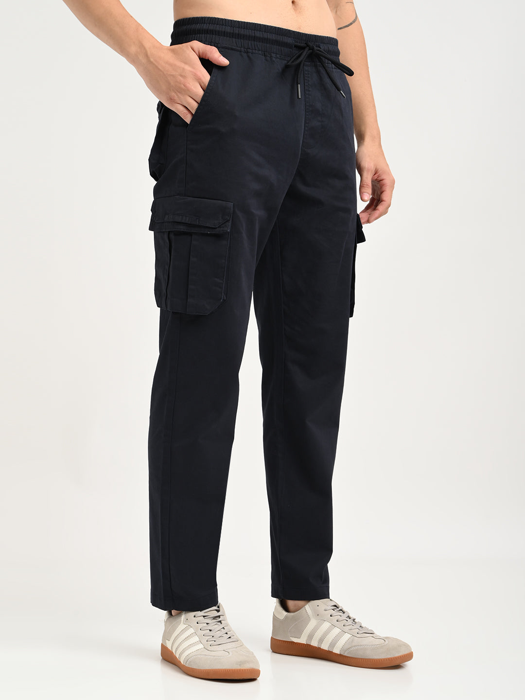 Men Cotton Cargo Trousers