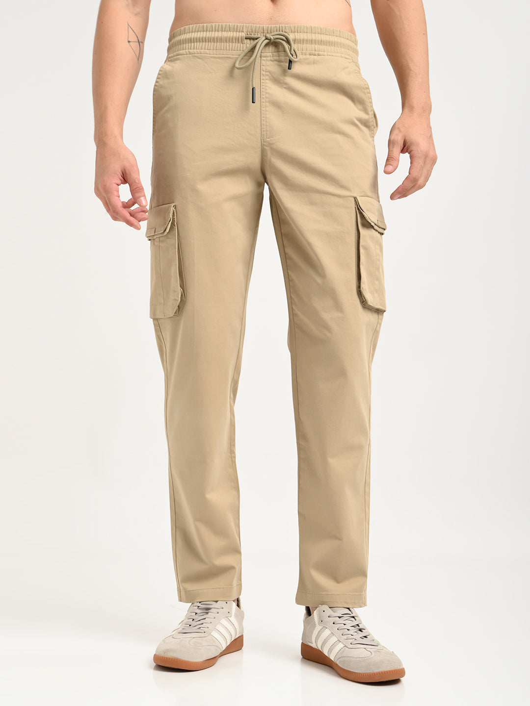 Men Cotton Cargo Trousers