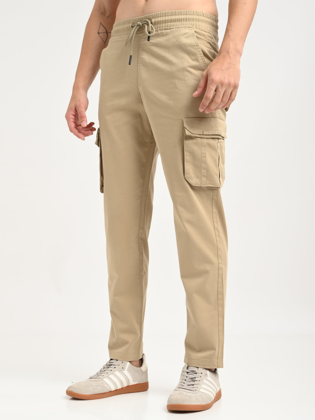 Men Cotton Cargo Trousers